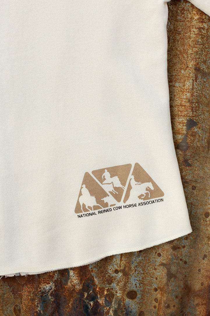 Ladies NRCHA Logo Natural Zip Hoodie