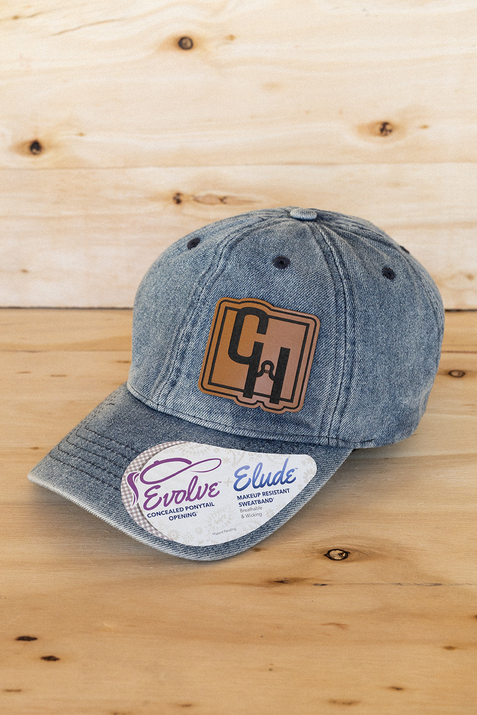 Light Denim and Floral Bill NRCHA Logo Patch Hat