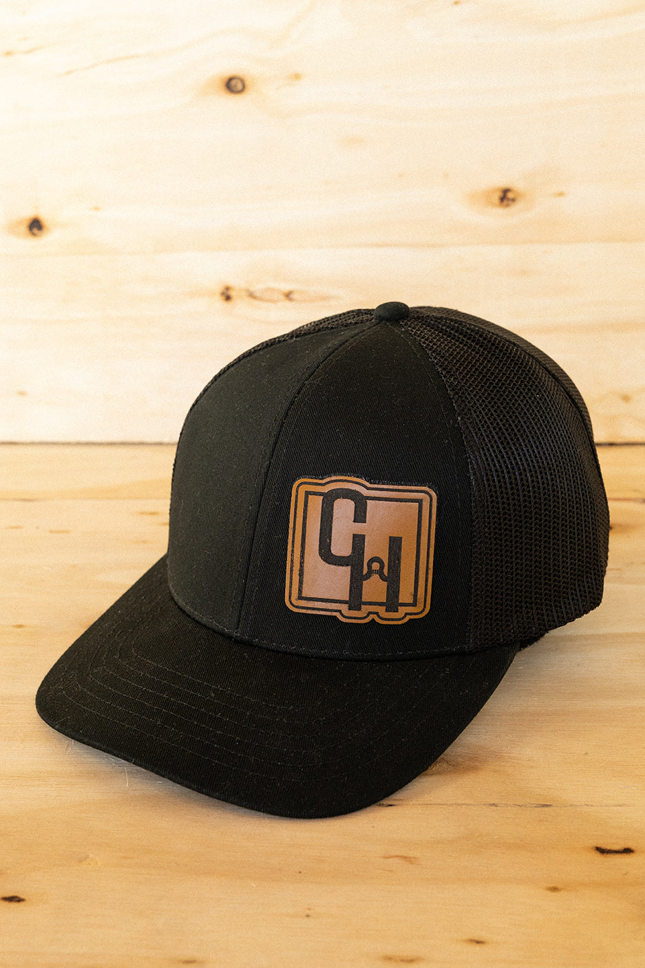 All Black Mesh NRCHA Logo Patch Hat