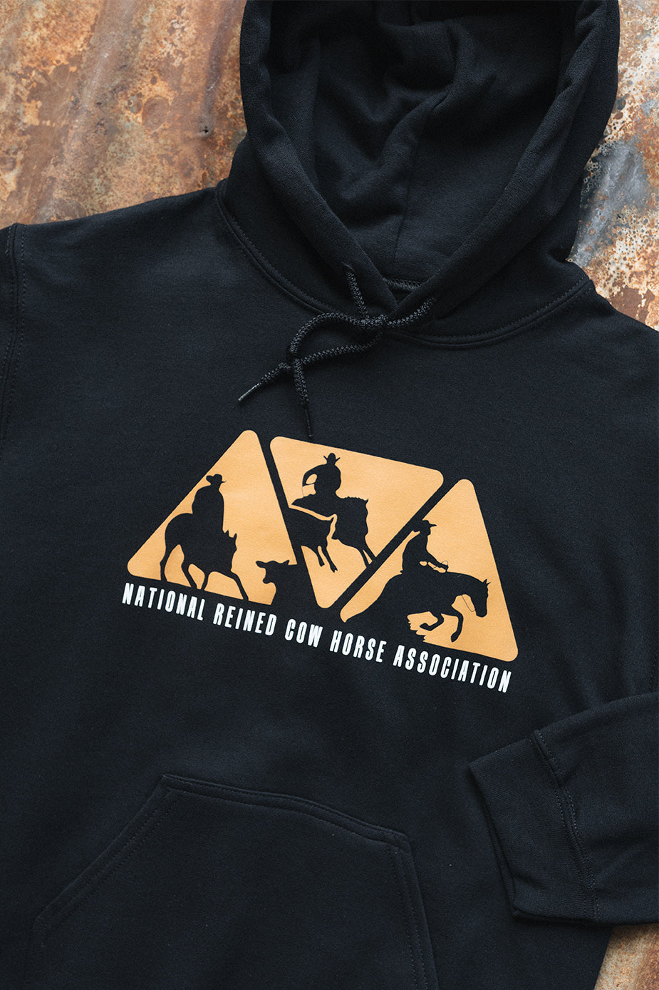 Unisex NRCHA Triangle Logo Black Hoodie