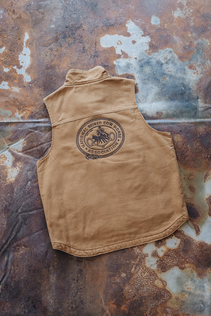 Men's NRCHA Retro Logo Carhartt Brown Vest