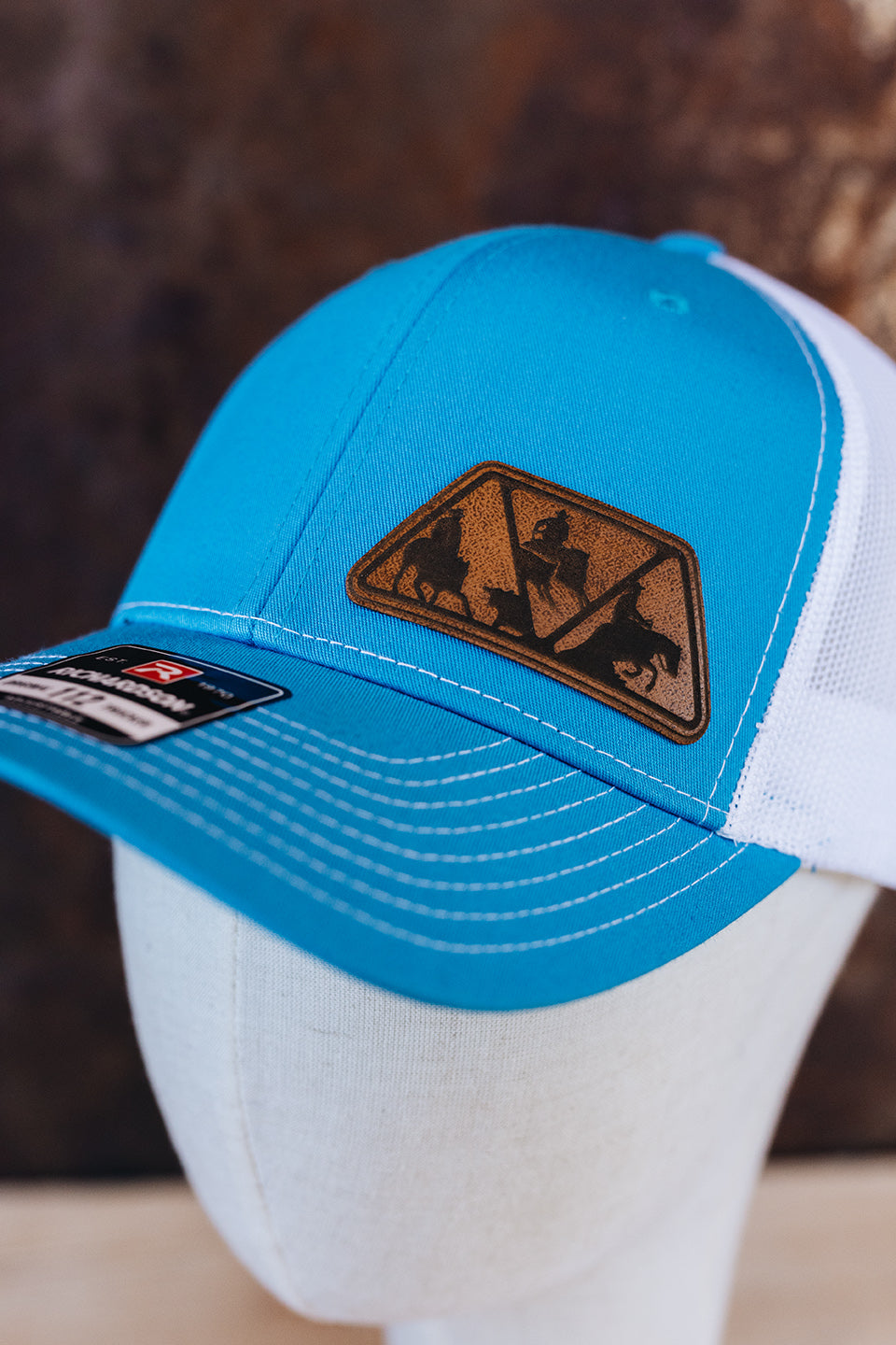NRCHA Logo Electric Blue and White Mesh Hat