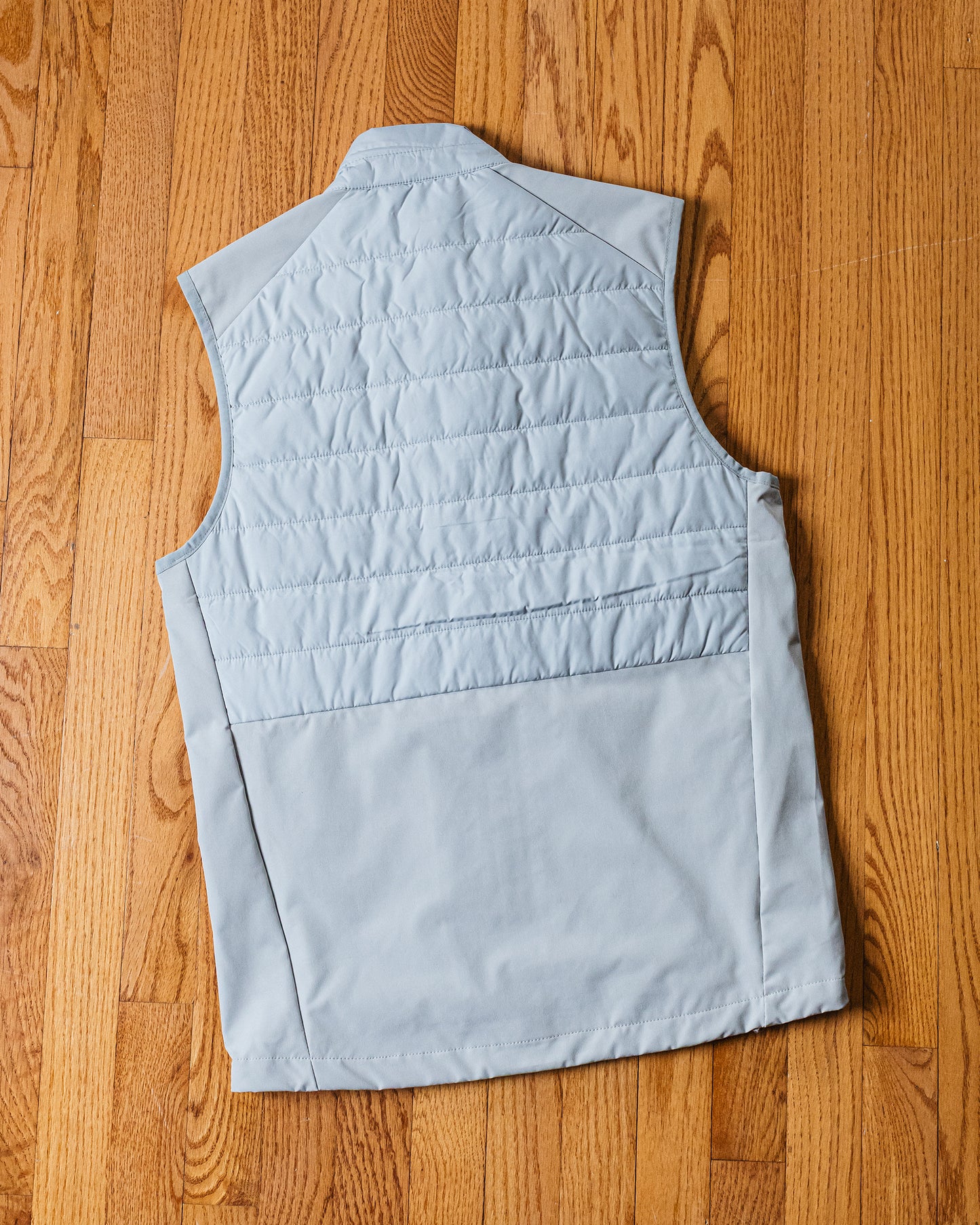 Men's NRCHA Logo Silver Grey Teknical Hybrid Vest