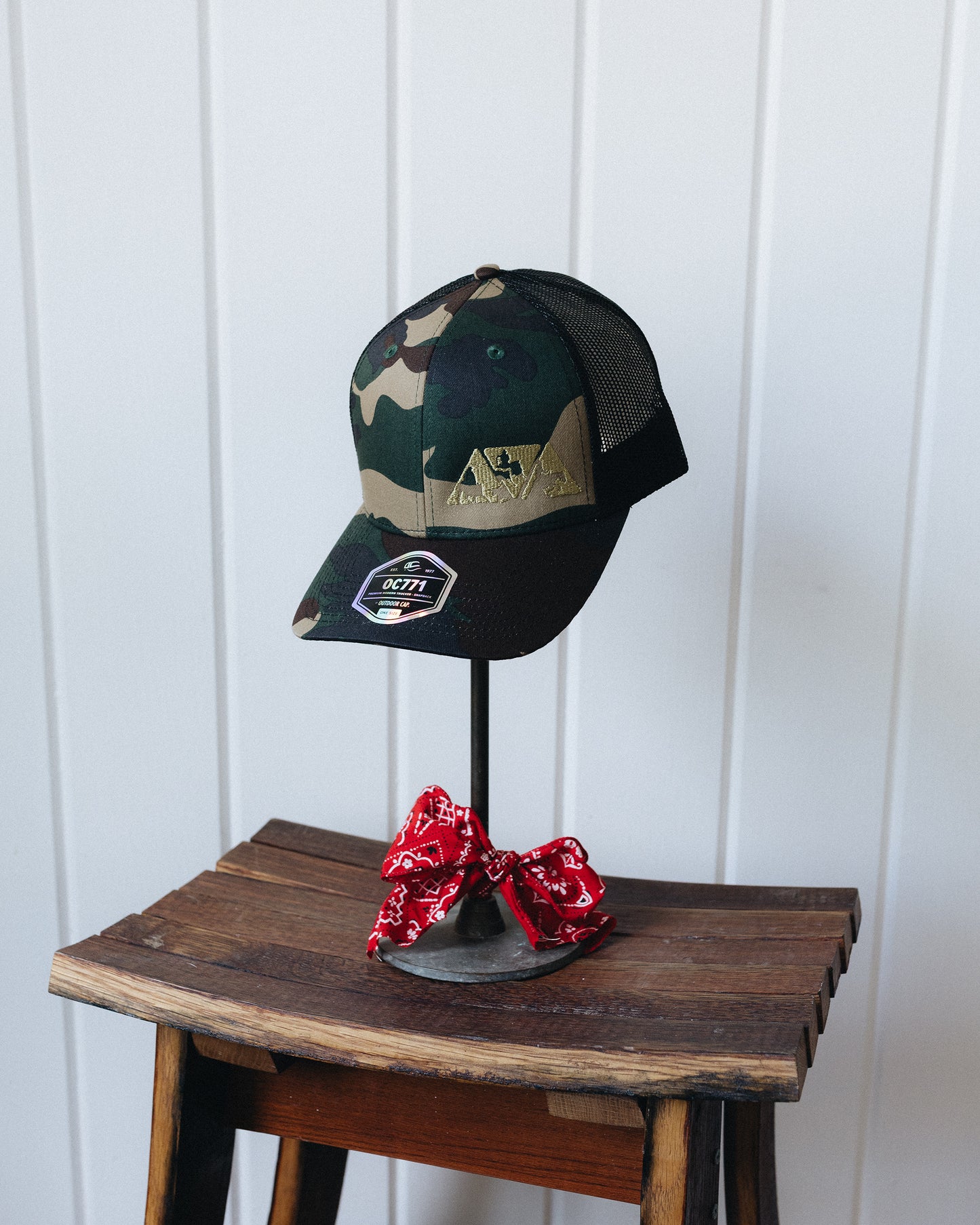 Camo and Black Mesh NRCHA Logo Mesh Hat