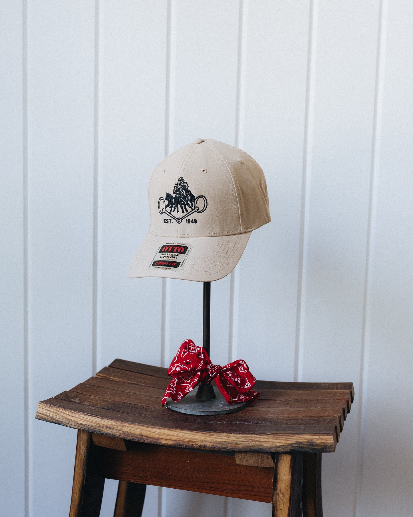 Solid Tan and Black NRCHA Logo Hat