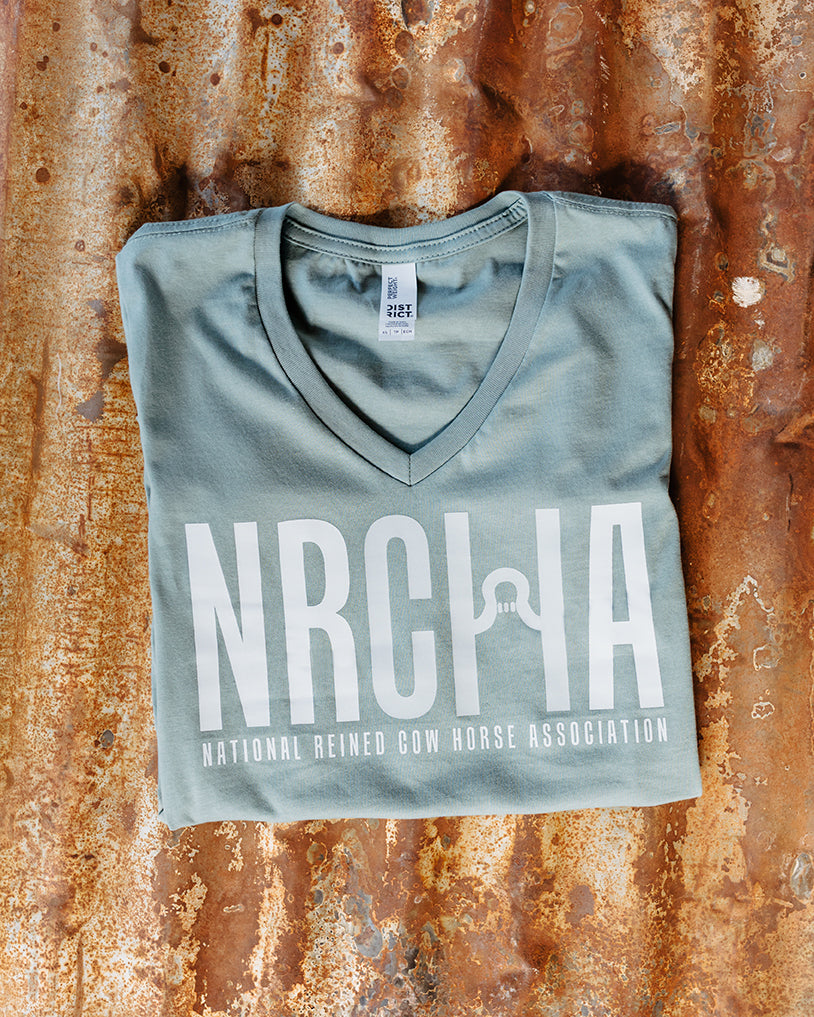 NRCHA Ladies Sage Short Sleeve Crewneck T-shirt