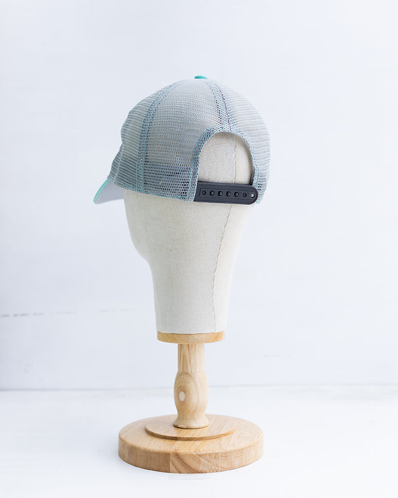 NRCHA Stacked Logo Washed Teal & Black Mesh Soft Hat
