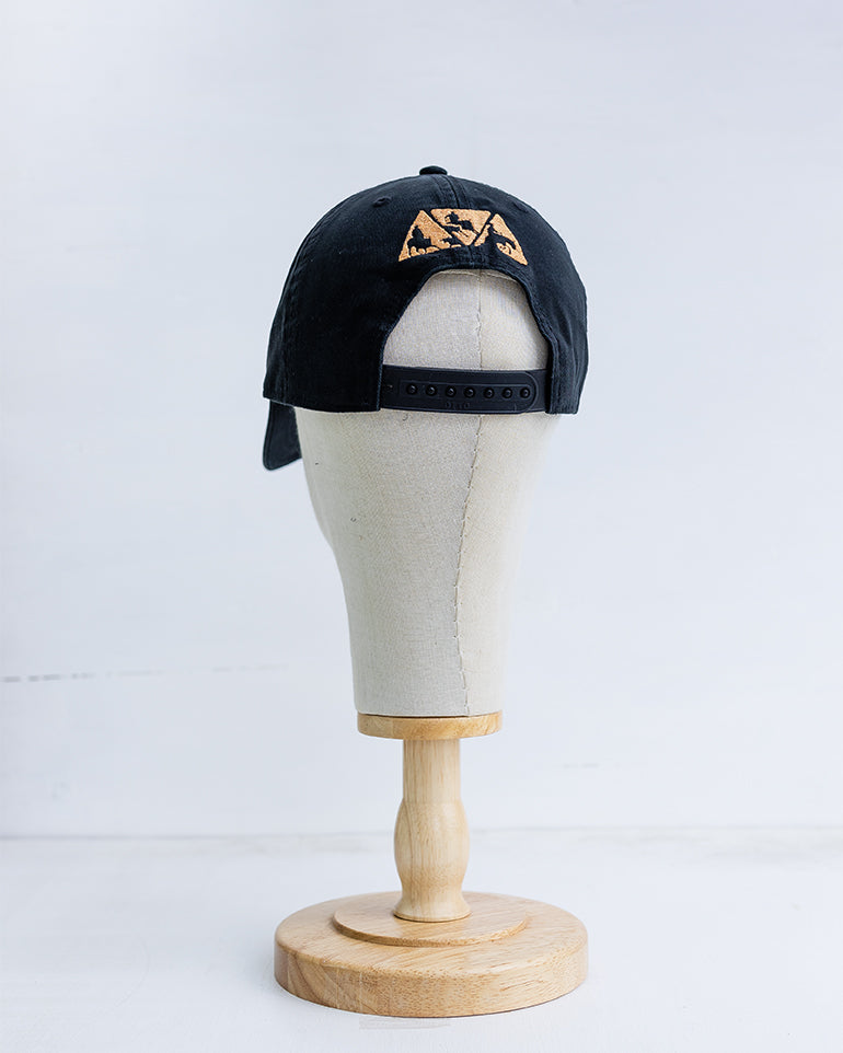 NRCHA Solid Black Logo Soft Cloth Hat