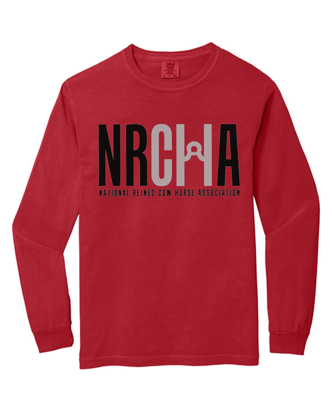 Men's NRCHA Logo Red Long Sleeve T-shirt