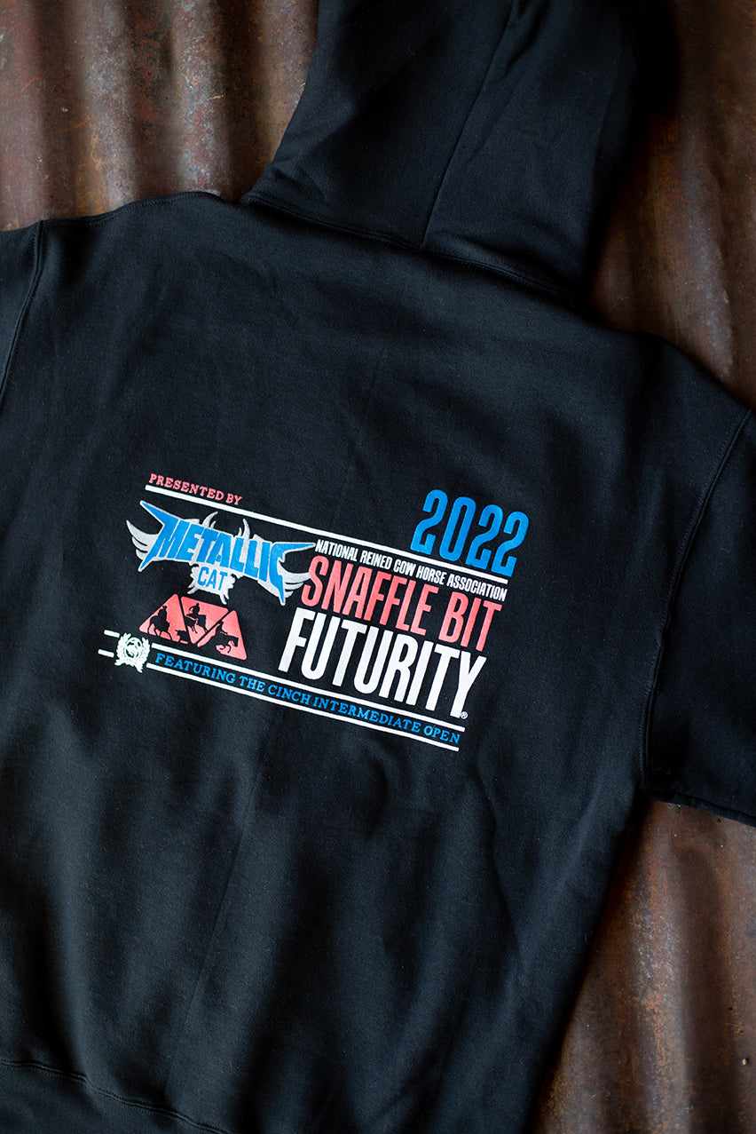 Men's 2022 Snaffle Bit Futurity Black Zip Hoodie