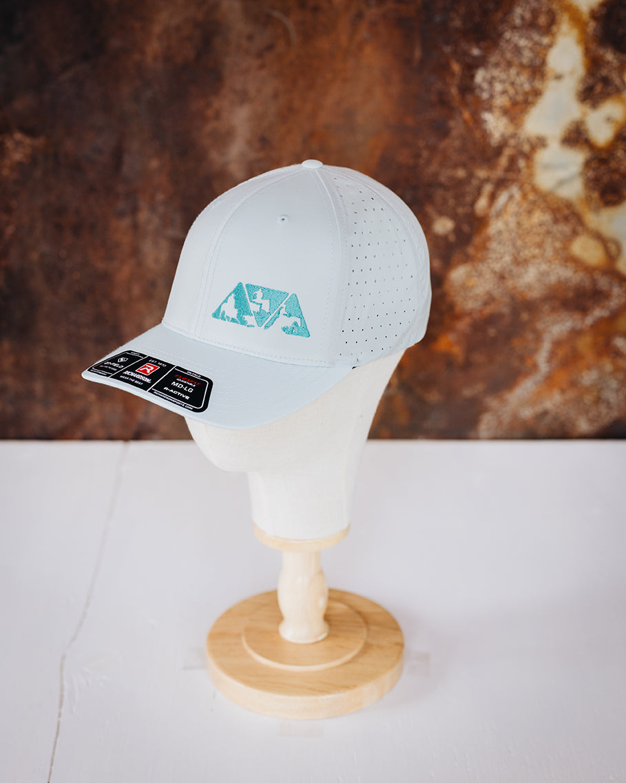 Sun/Sport Light blue & Turquoise NRCHA Logo Hat