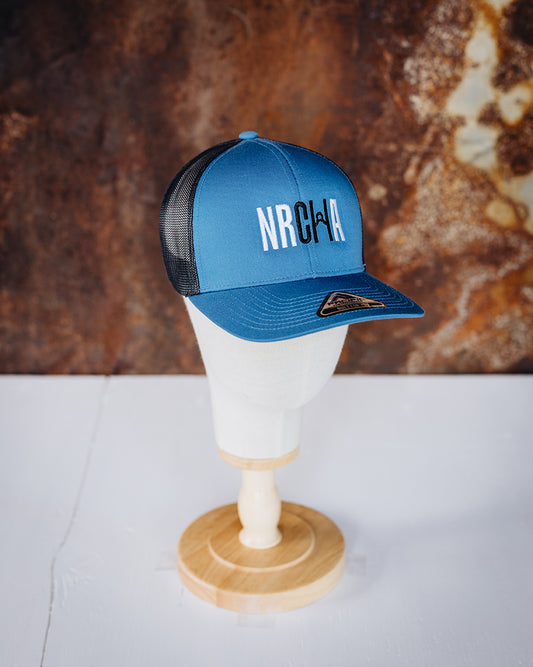Indigo Blue & Black Mesh Backed NRCHA Logo Hat