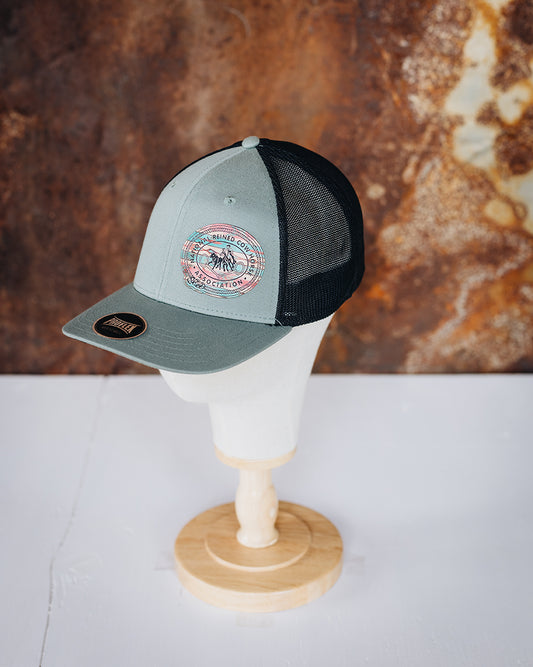 Dark Teal & Black NRCHA Retro Logo Patch Hat