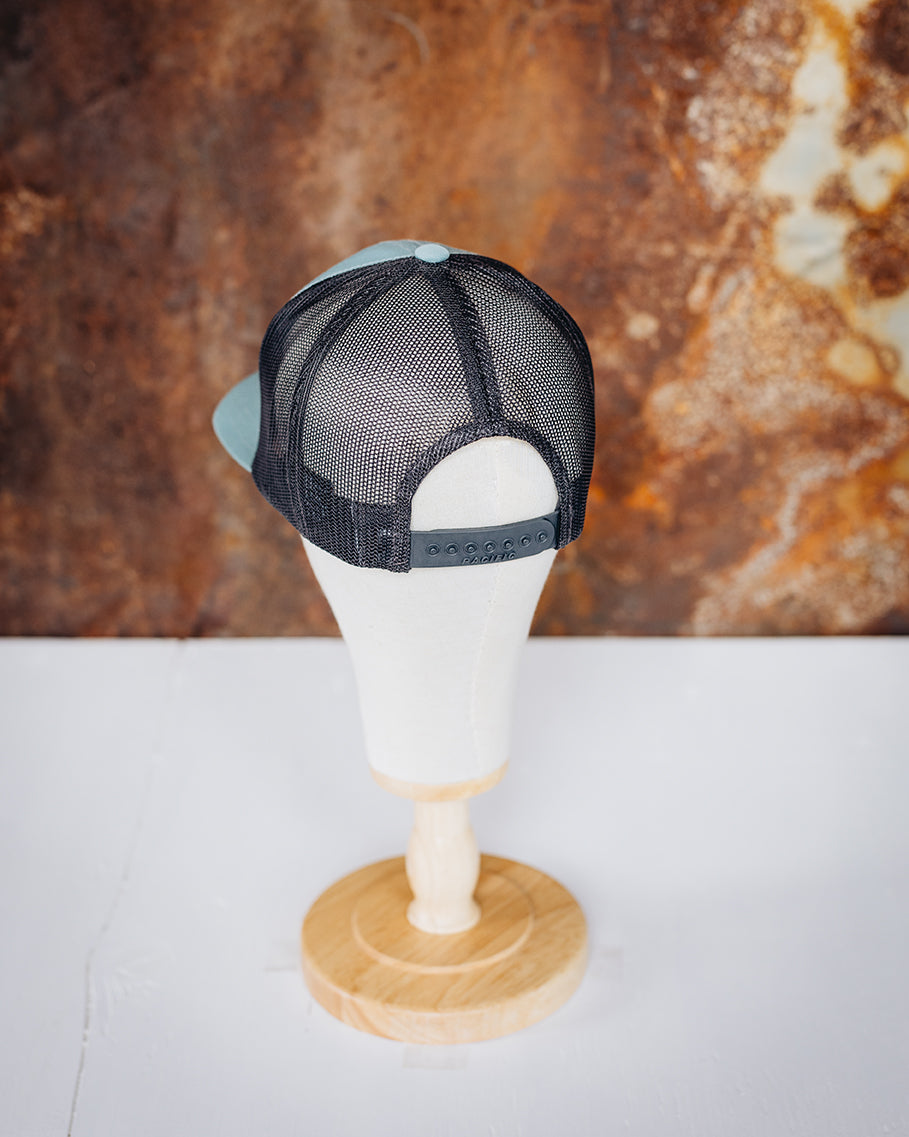 Dark Teal & Black Mesh NRCHA Retro Logo Hat