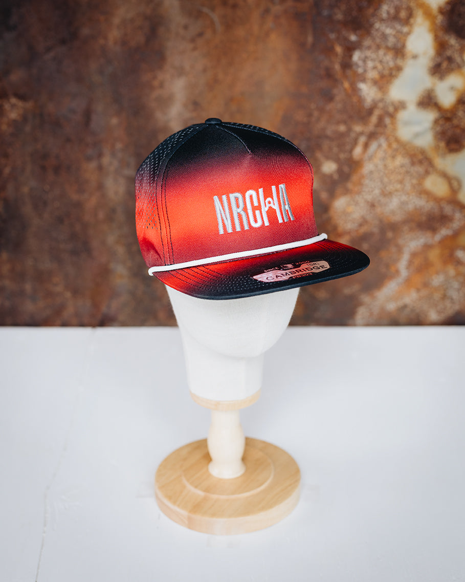 Red & Black Rope NRCHA Logo Hat