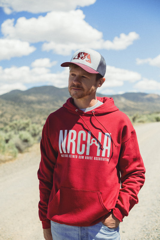 Men's NRCHA Logo Cardinal Hoodie