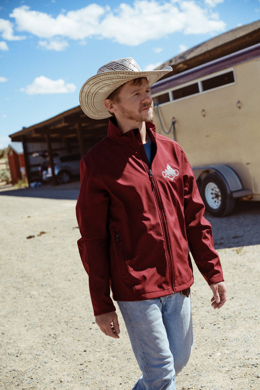 Men's NRCHA Retro Logo Maroon Jacket