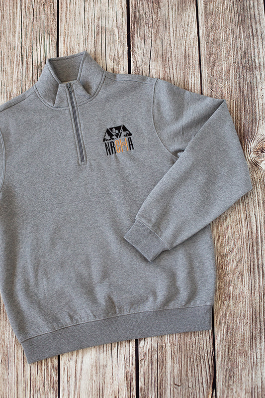 Men's NRCHA Logo Dark Grey 1/4 Zip