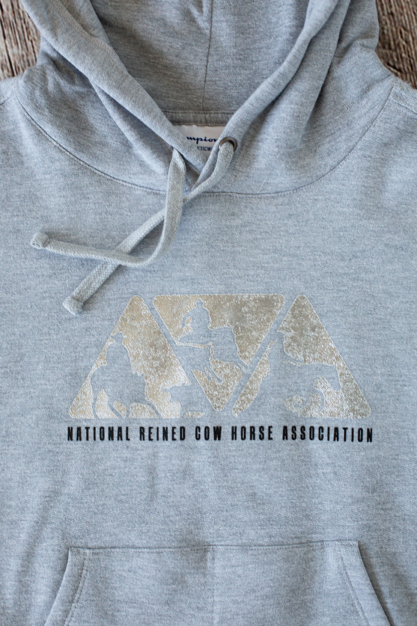 Women's NRCHA Triangle Logo Grey Hoodie