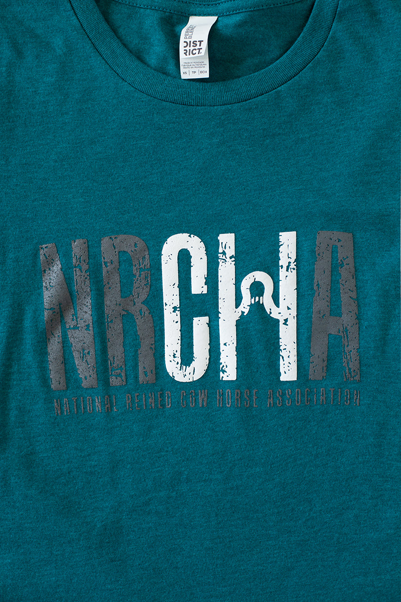 Women’s Crew NRCHA Logo Teal Short Sleeve T-shirt