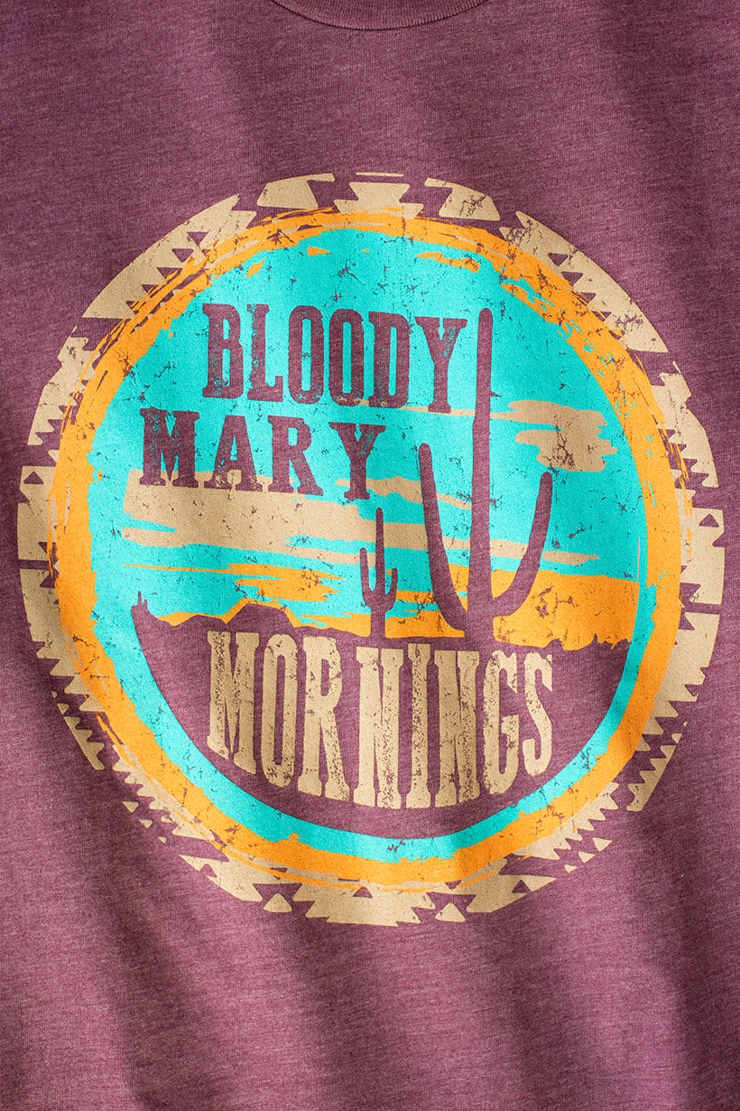 Women's Rowdy Crowd Bloody Mary Mornings T-shirt