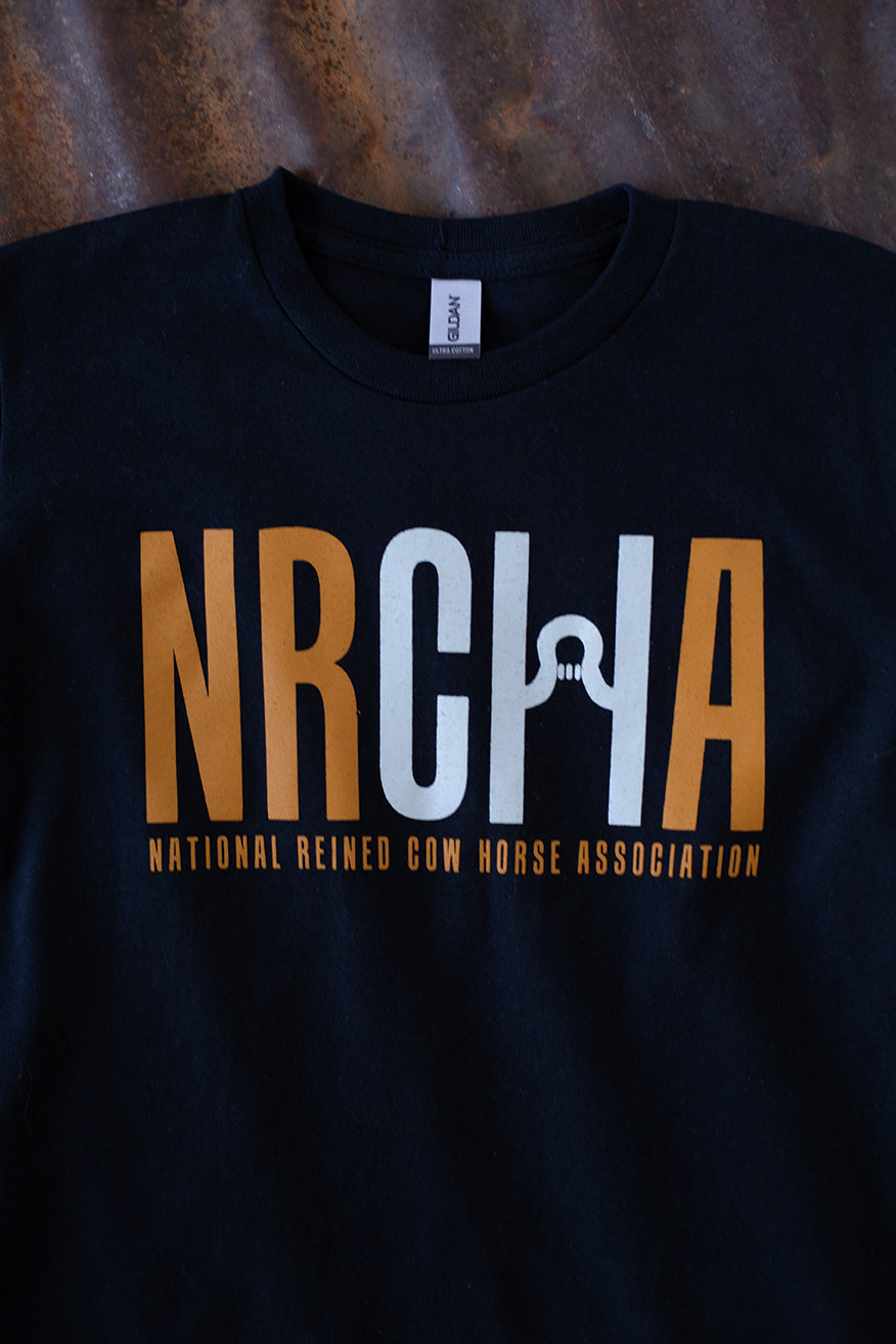 Youth NRCHA Logo Black Short Sleeve T-shirt