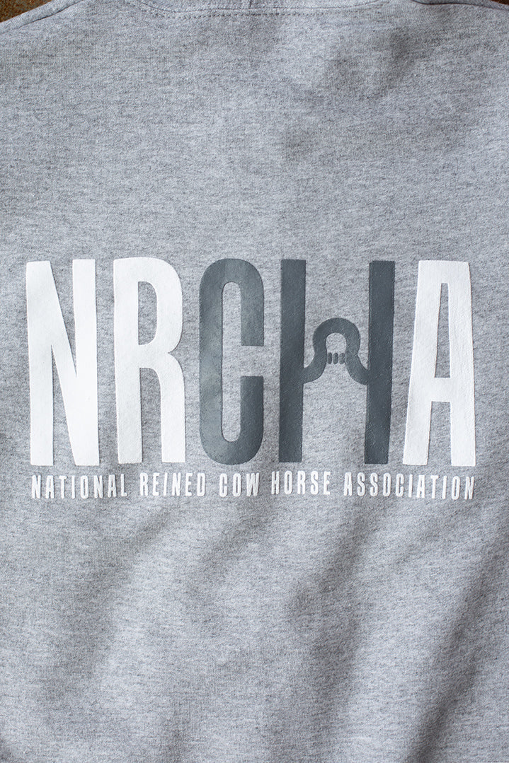 Women's NRCHA Logo Grey Zip Hoodie