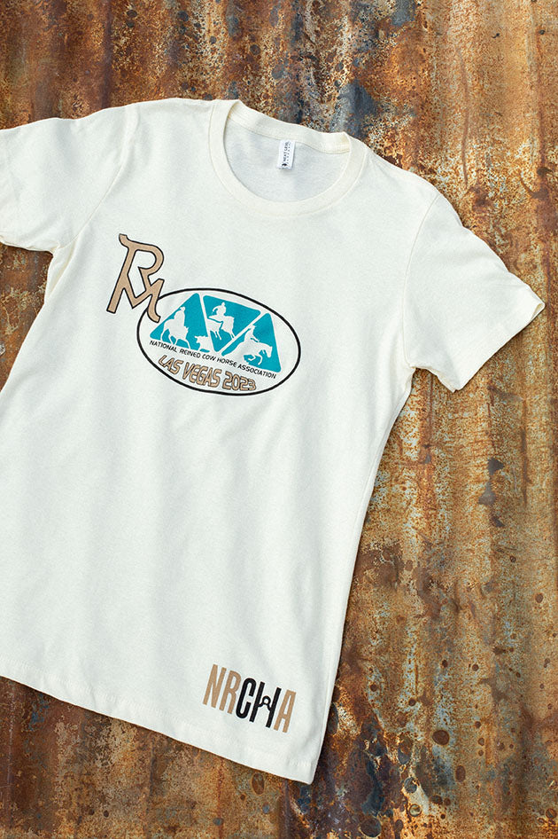 Run For a Million and NRCHA 2023 Ladie's Natural Tee