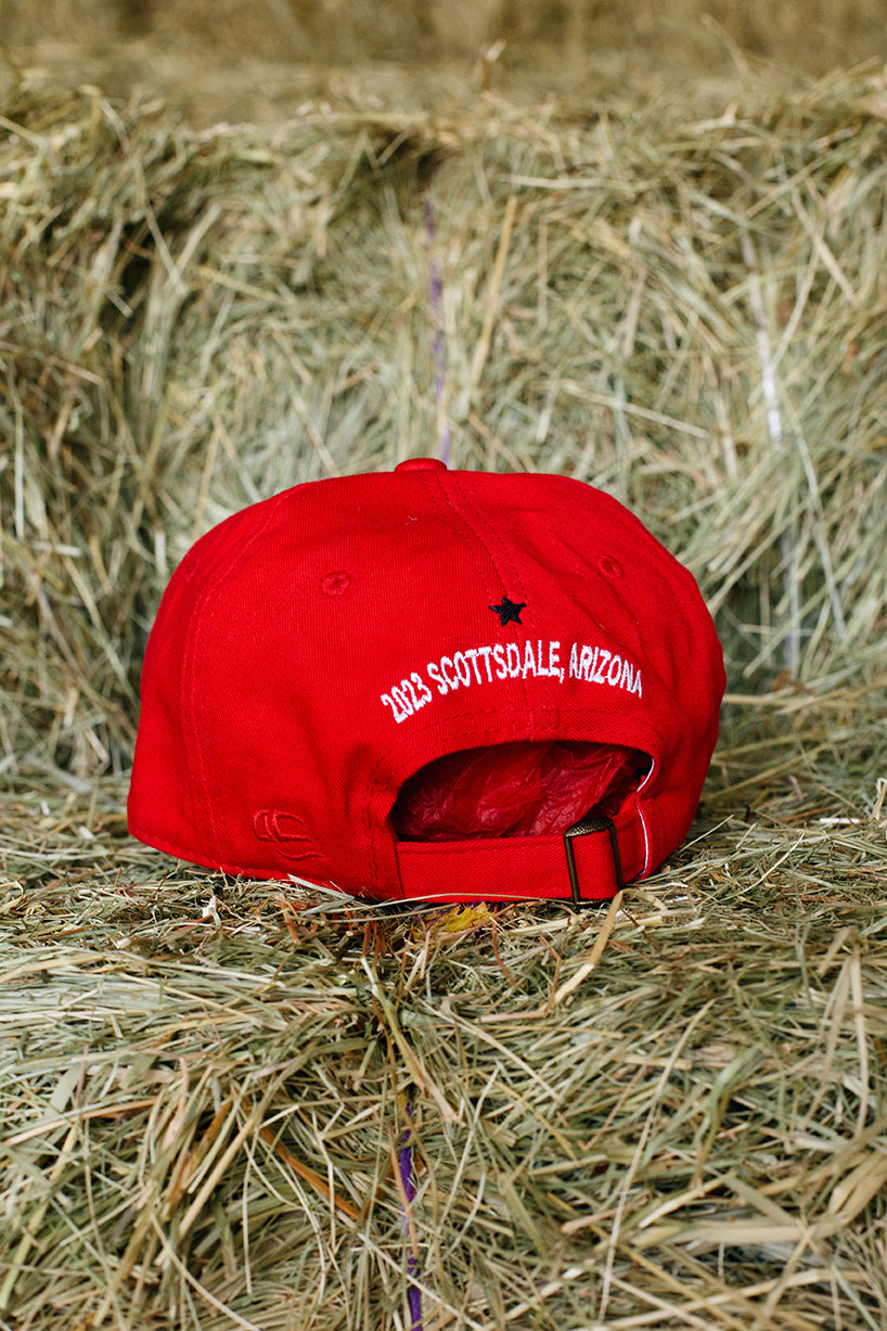 Western Derby 2023 Red and White Soft Hat