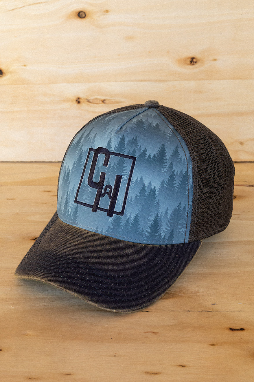 Pine Tree Print NRCHA Logo Hat