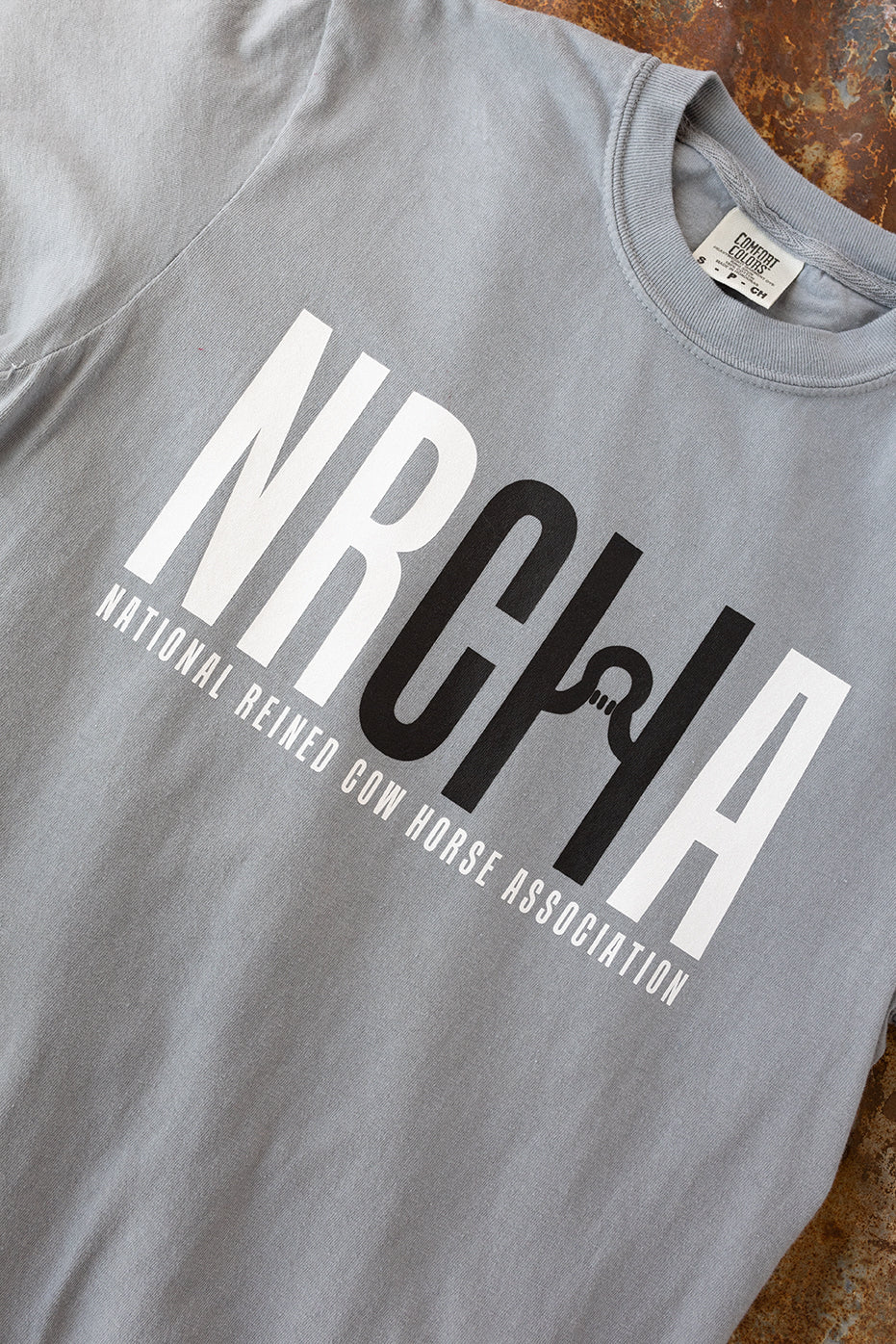 Men's NRCHA Logo Short Sleeve Granite Grey T-Shirt
