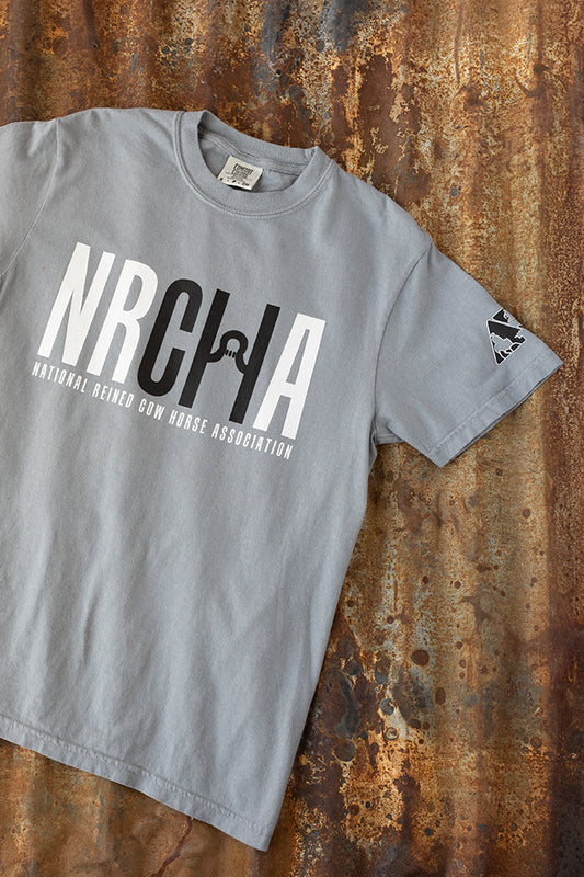 Men's NRCHA Logo Short Sleeve Granite Grey T-Shirt