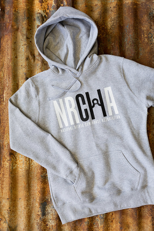 Women's NRCHA Logo Grey Pullover Hoodie