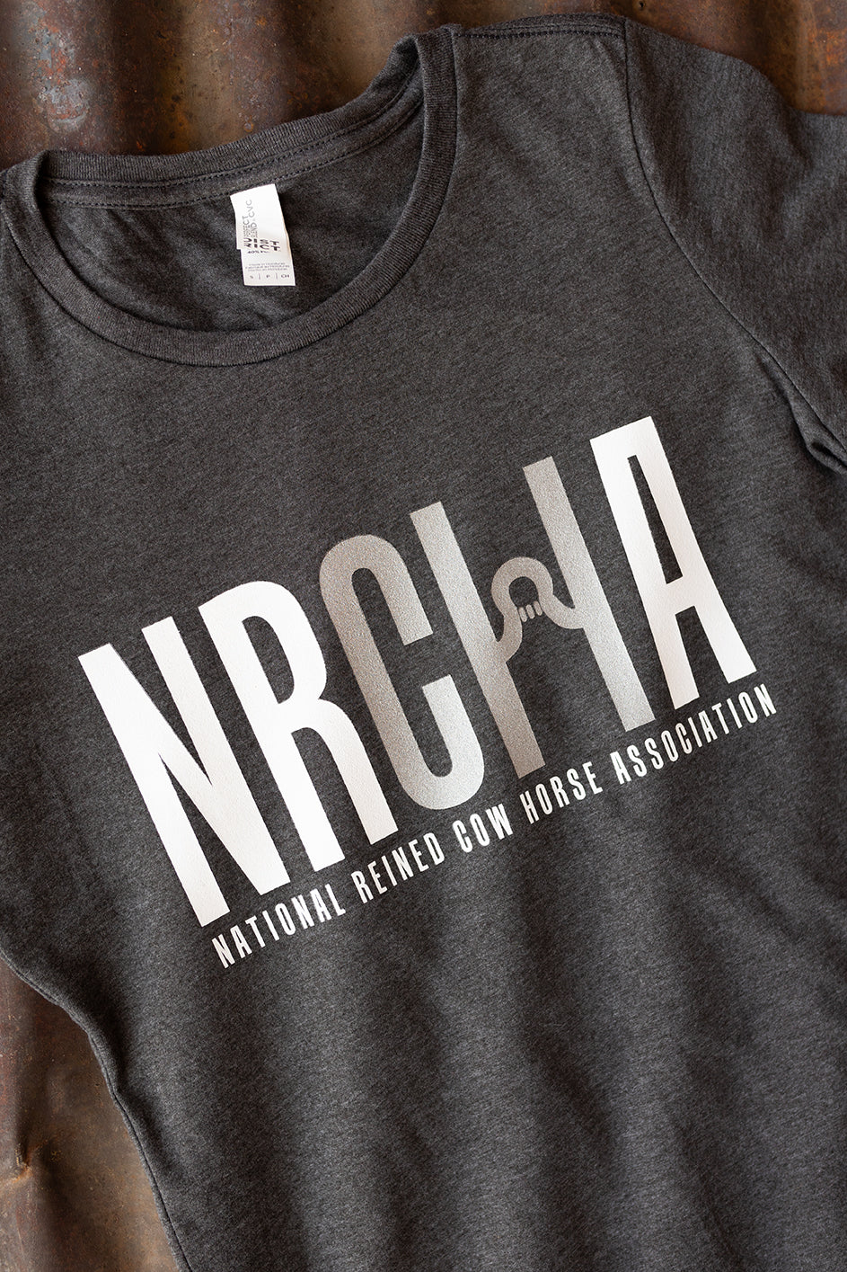 Women's NRCHA Heather Charcoal Long Sleeve Crew T-shirt
