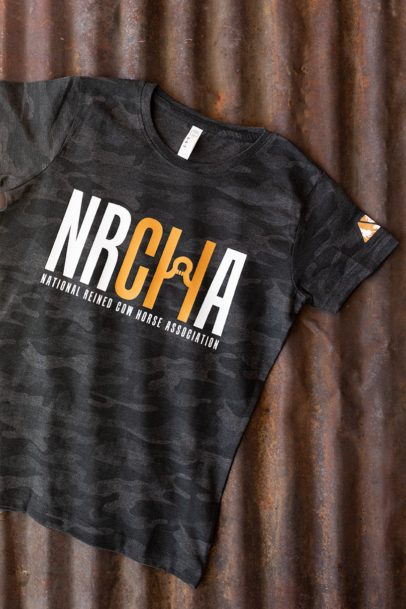 Women's NRCHA Logo Storm Camo T-Shirt
