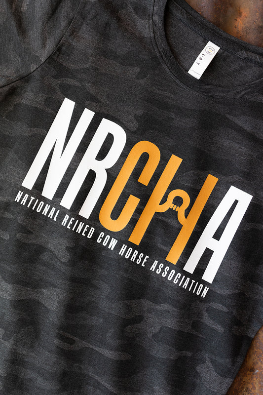 Women's NRCHA Logo Storm Camo T-Shirt
