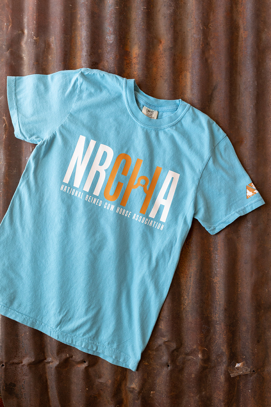 Men's NRCHA Logo Sapphire Blue Short Sleeve T-Shirt