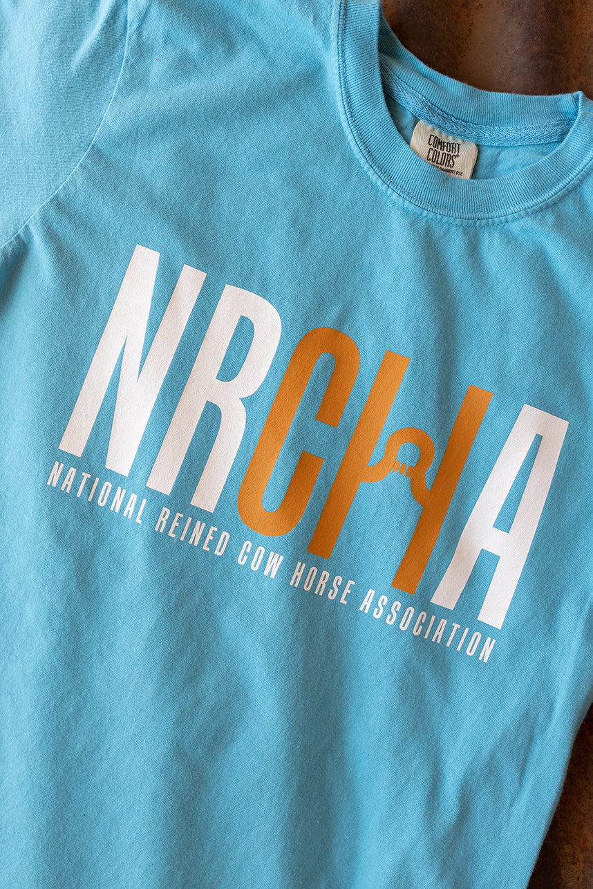 Men's NRCHA Logo Sapphire Blue Short Sleeve T-Shirt