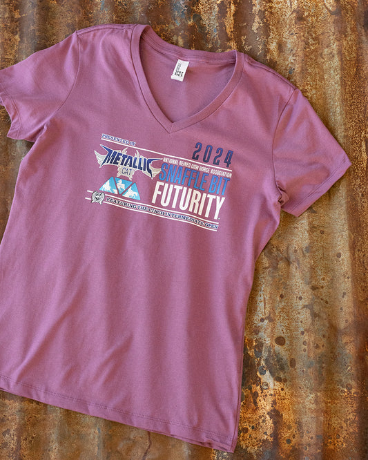 Ladies NRCHA SBF 2024 V Neck Tee (2 Colors)