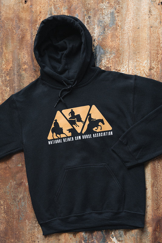 Unisex NRCHA Triangle Logo Black Hoodie