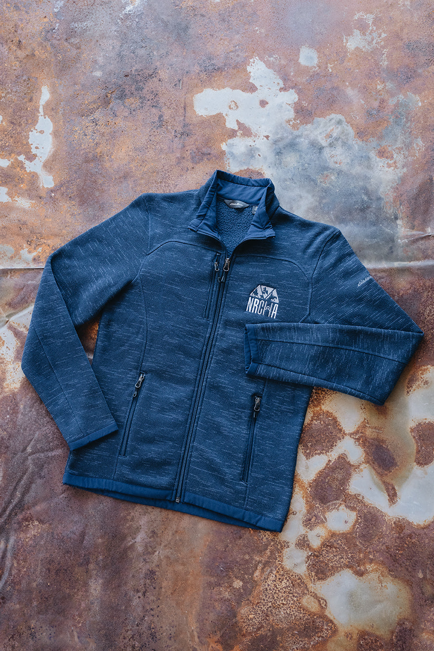 Men's NRCHA Logo Eddie Bauer Sweater Fleece Full Zip Jacket (2 Colors)