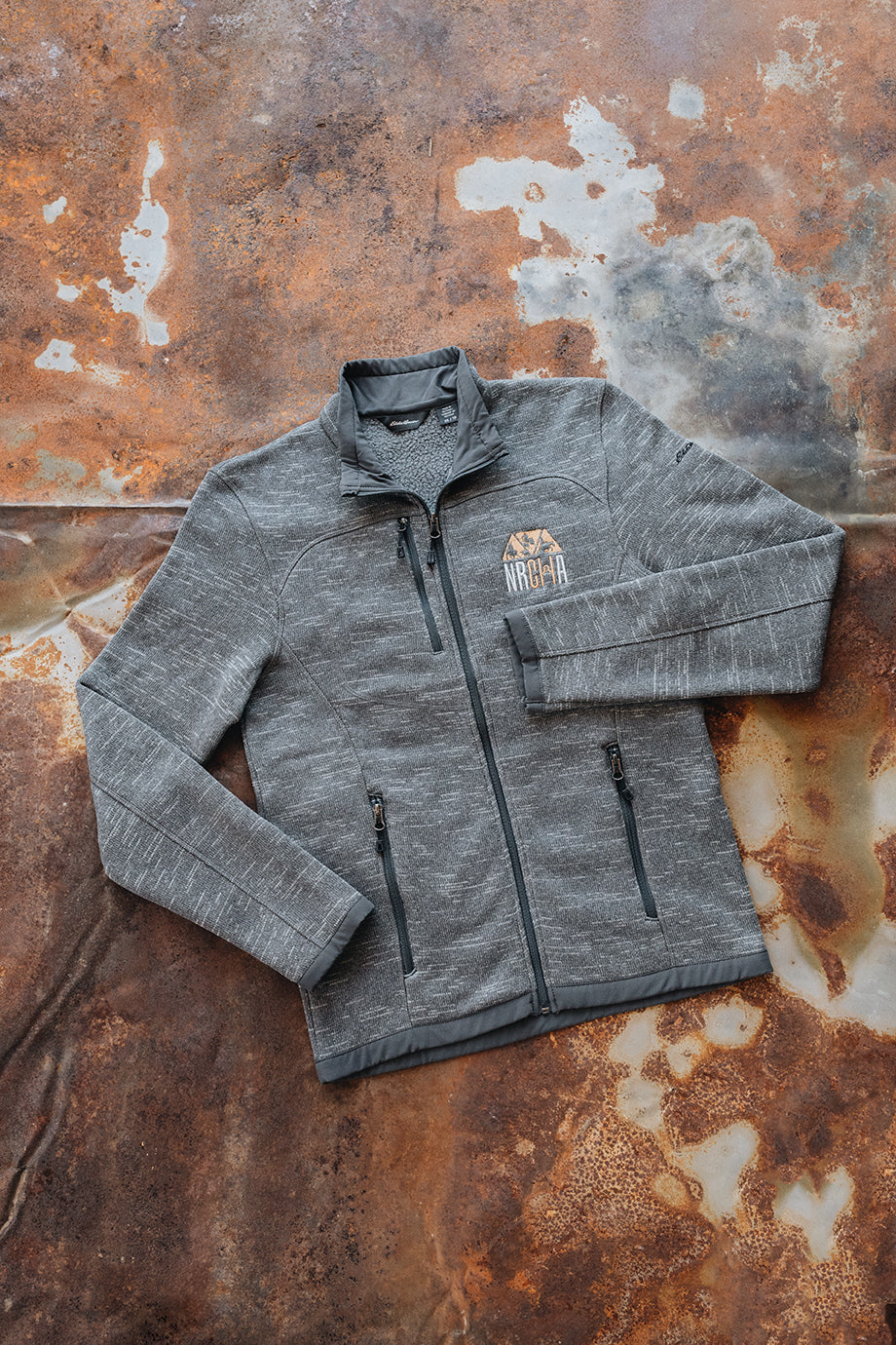 Men's NRCHA Logo Eddie Bauer Sweater Fleece Full Zip Jacket (2 Colors)