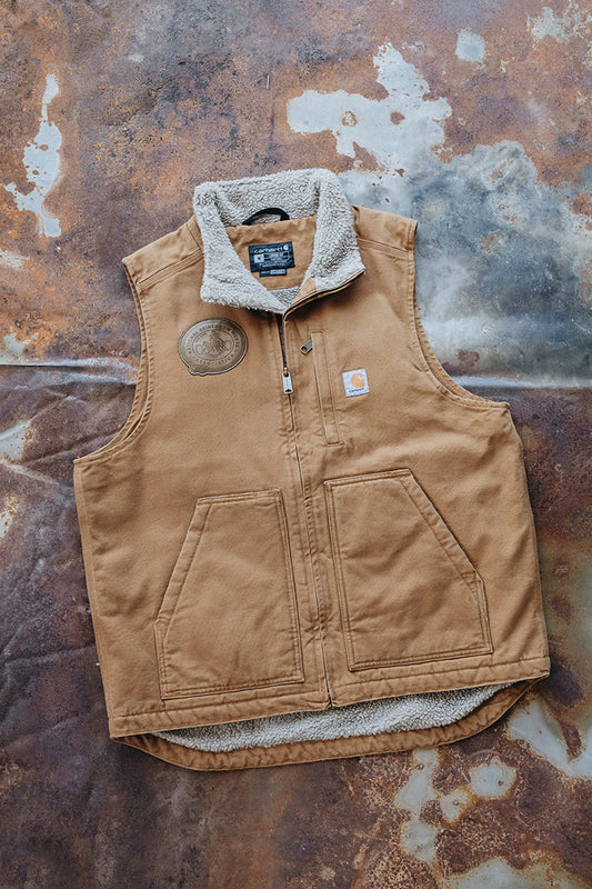 Men's NRCHA Retro Logo Carhartt Brown Vest