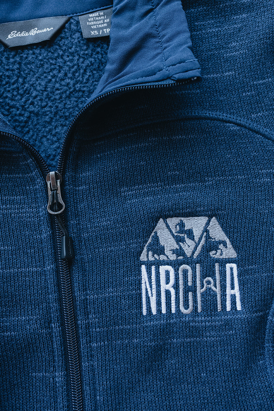 Women’s NRCHA Logo Eddie Bauer Sweater Fleece Full Zip Jacket (2 Colors)