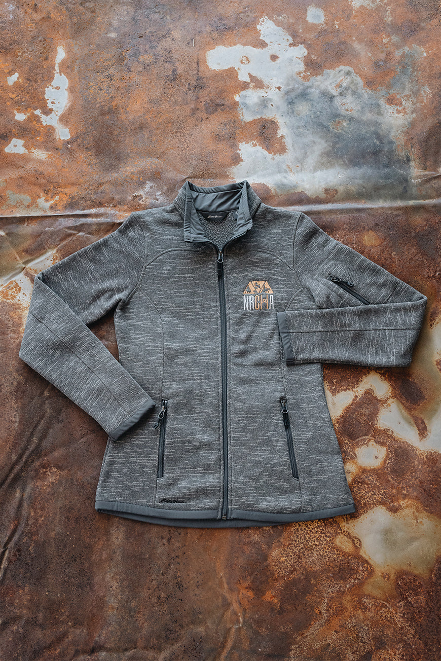 Women’s NRCHA Logo Eddie Bauer Sweater Fleece Full Zip Jacket (2 Colors)