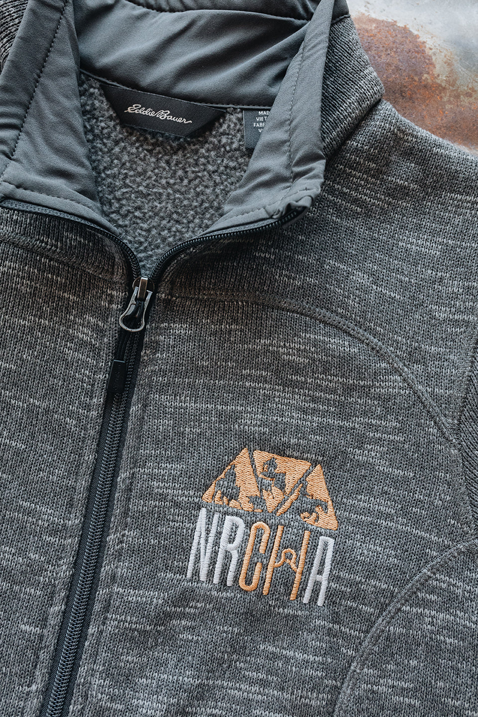 Women’s NRCHA Logo Eddie Bauer Sweater Fleece Full Zip Jacket (2 Colors)