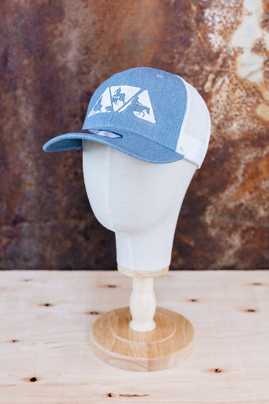 NRCHA Logo Sky Blue and White Mesh Hat