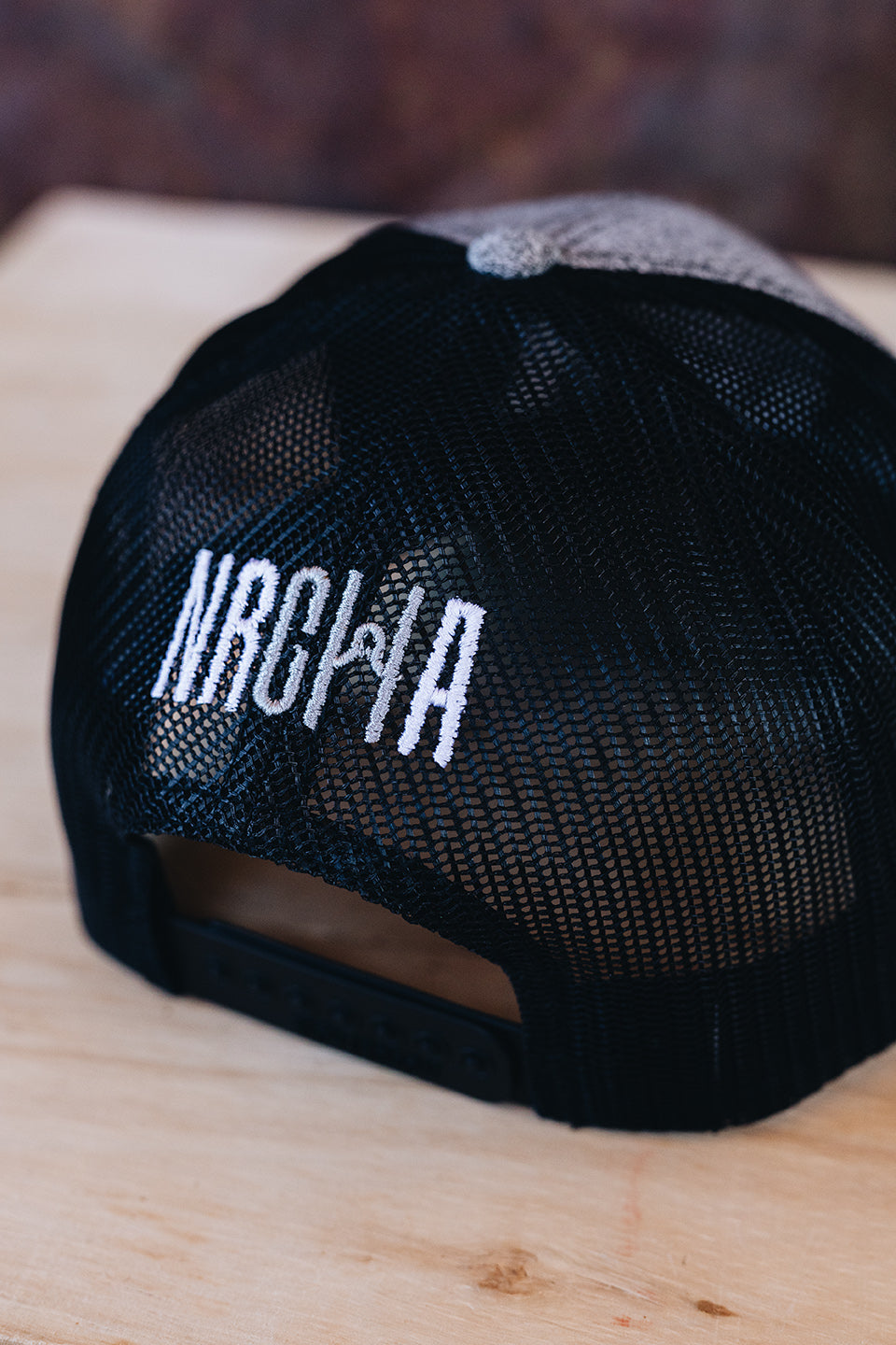 NRCHA Logo Heather Grey and Black Mesh Hat