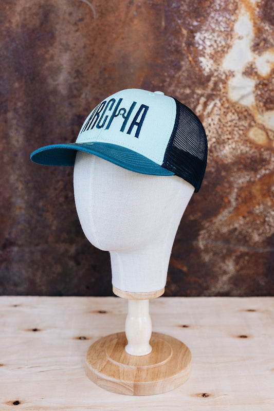 NRCHA Logo Teal, Blue and Black Mesh Hat