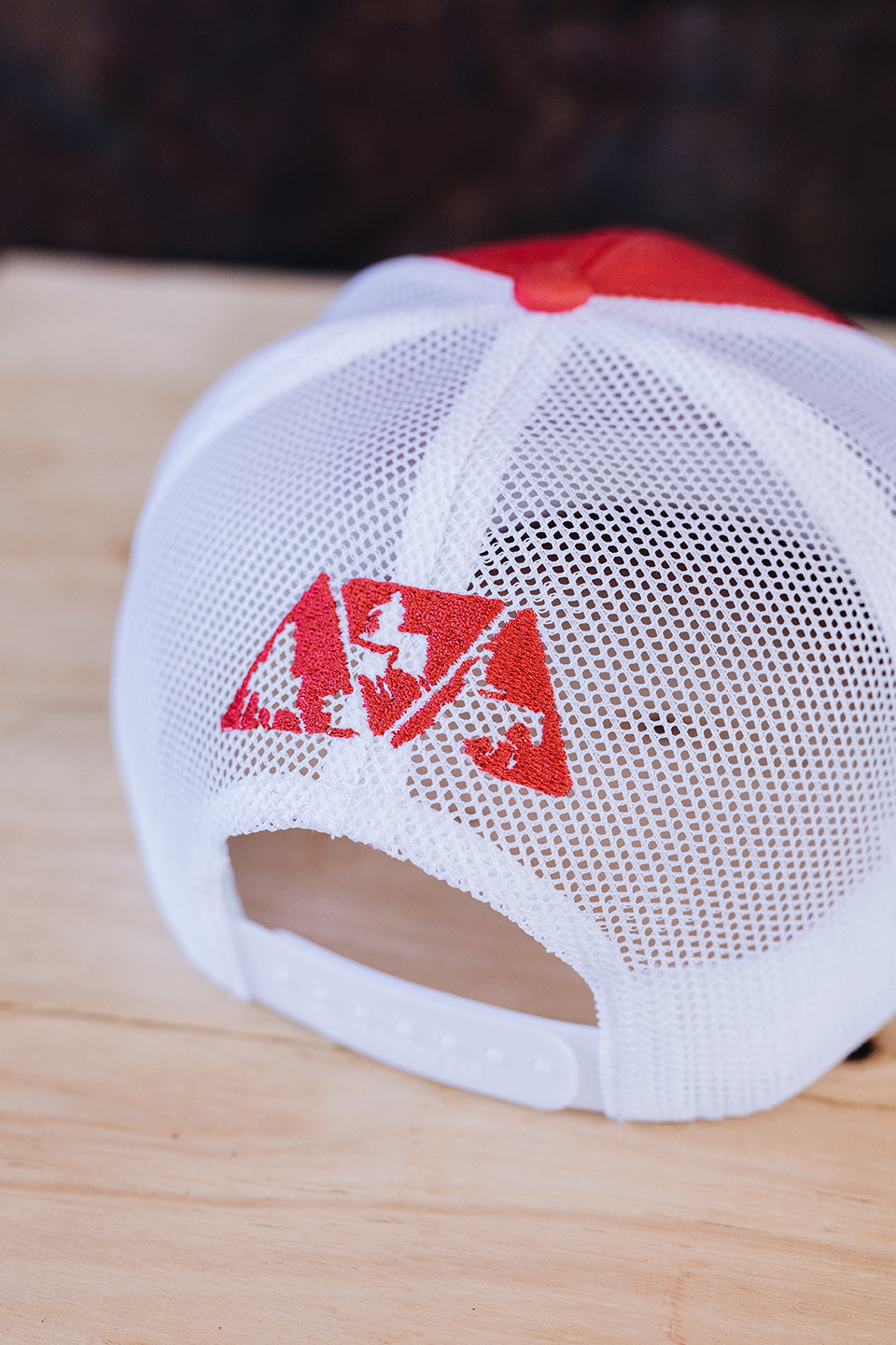 NRCHA Logo Coral and White Mesh Hat